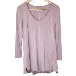 Anthropologie Pure+Good v neck rayon blend top large